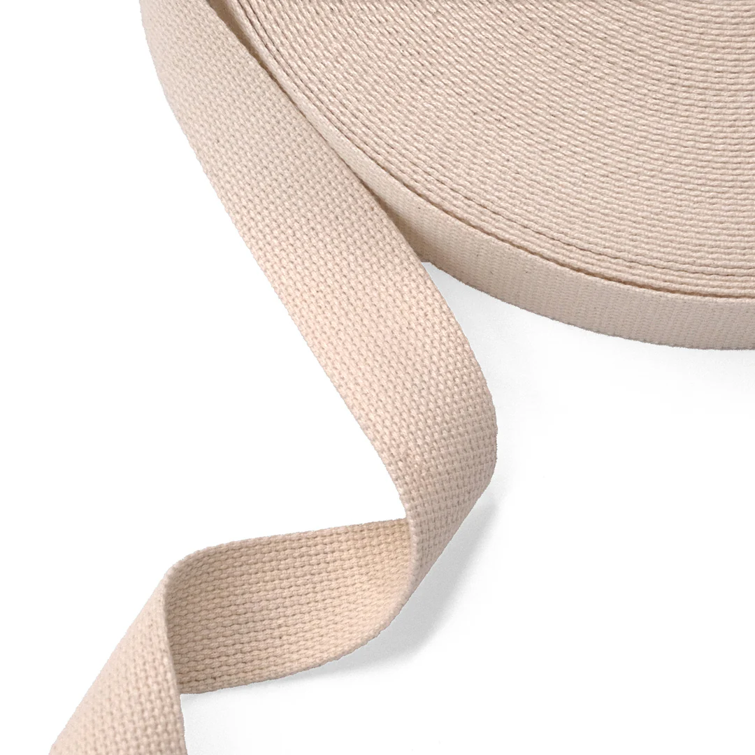 1.5” (38mm) Cotton Webbing - Natural - ½ Meter