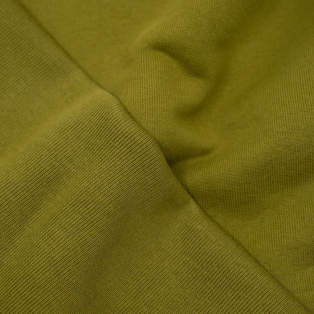 100% Cotton Heavy Sweatshirt Ribbing - Avocado - Image 3