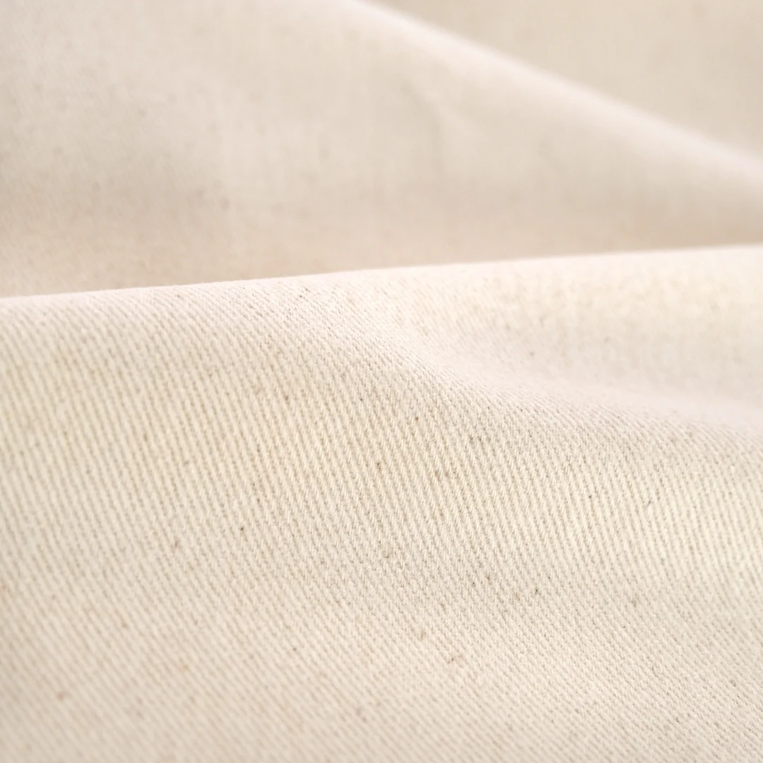 12oz Brushed Bull Denim - Natural - Image 2