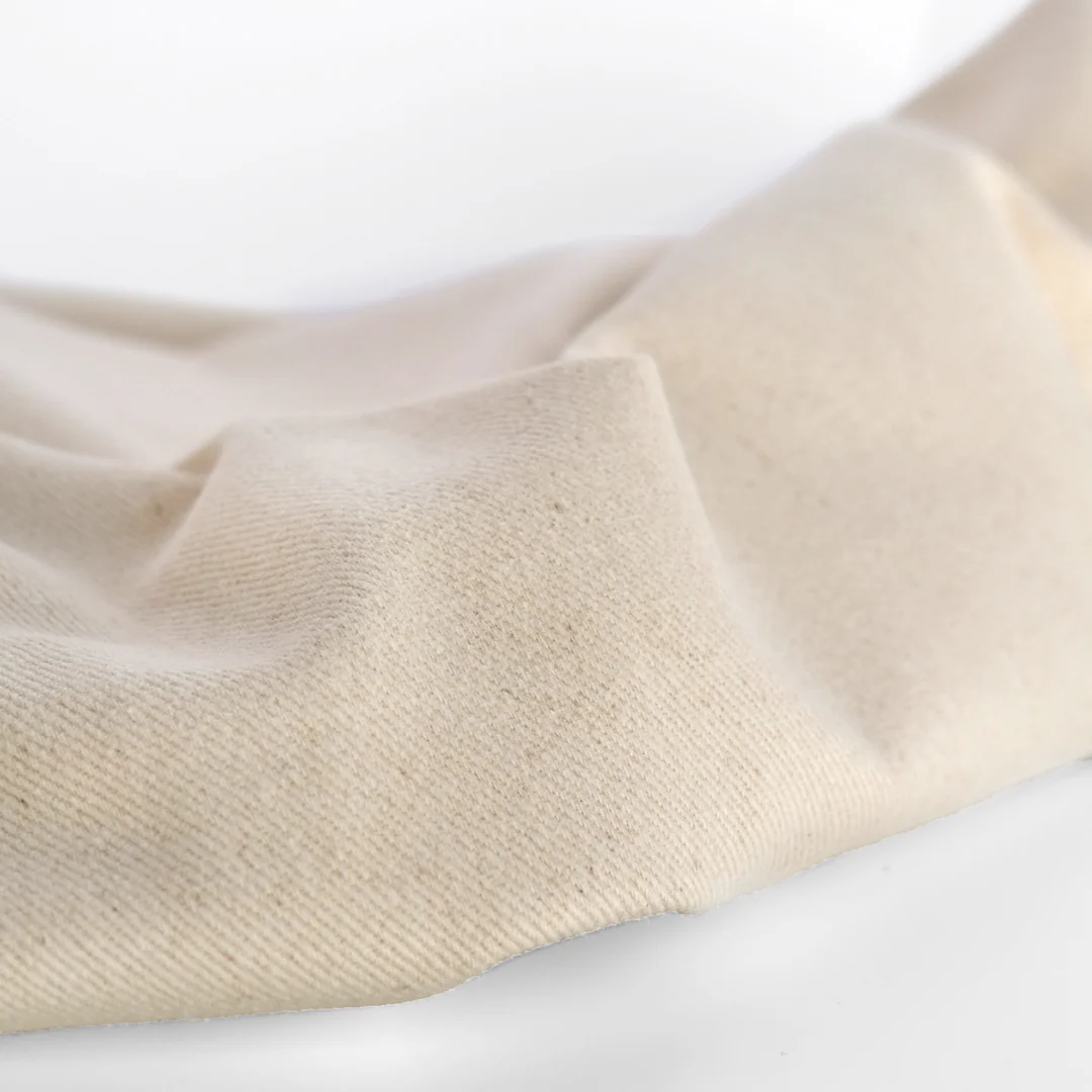 12oz Brushed Bull Denim - Natural - Image 3