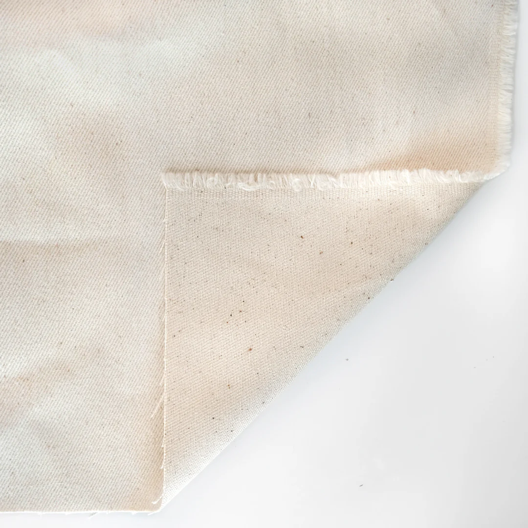 12oz Brushed Bull Denim - Natural - Image 4