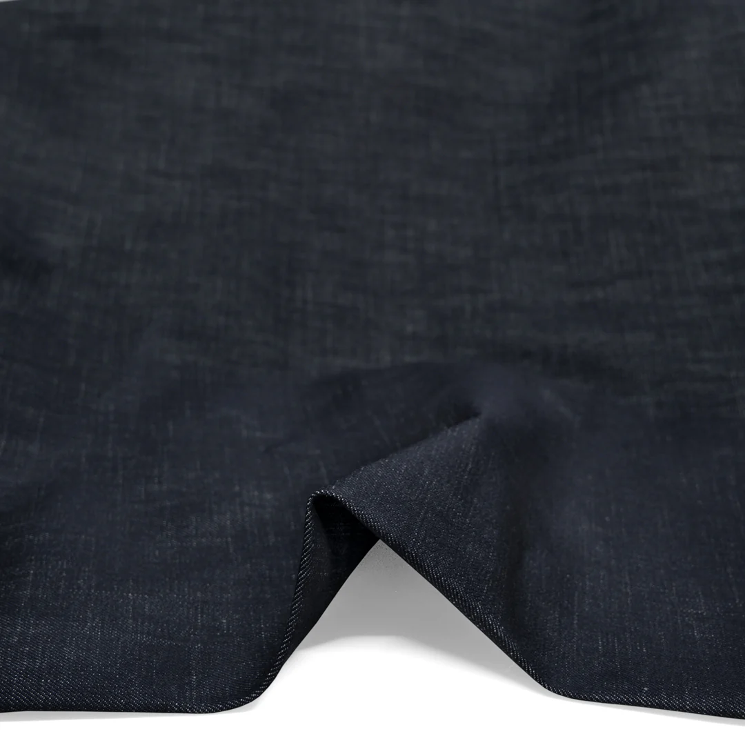 12oz Crosshatch Non-Stretch Denim - Vintage Indigo - Image 3