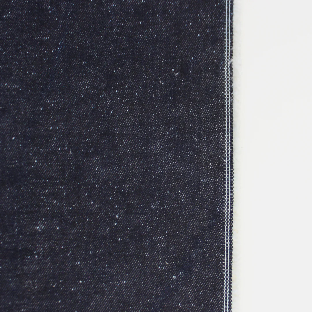 12oz Japanese Deadstock Non-Stretch Popcorn Denim - Dark Indigo - Image 4