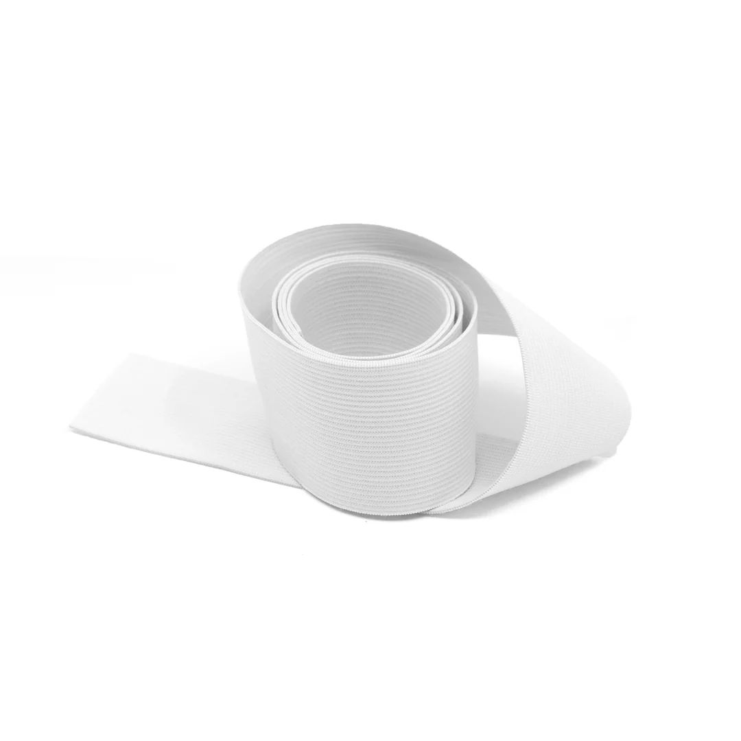 2” (50mm) Soft Knitted Elastic - White - 1 meter
