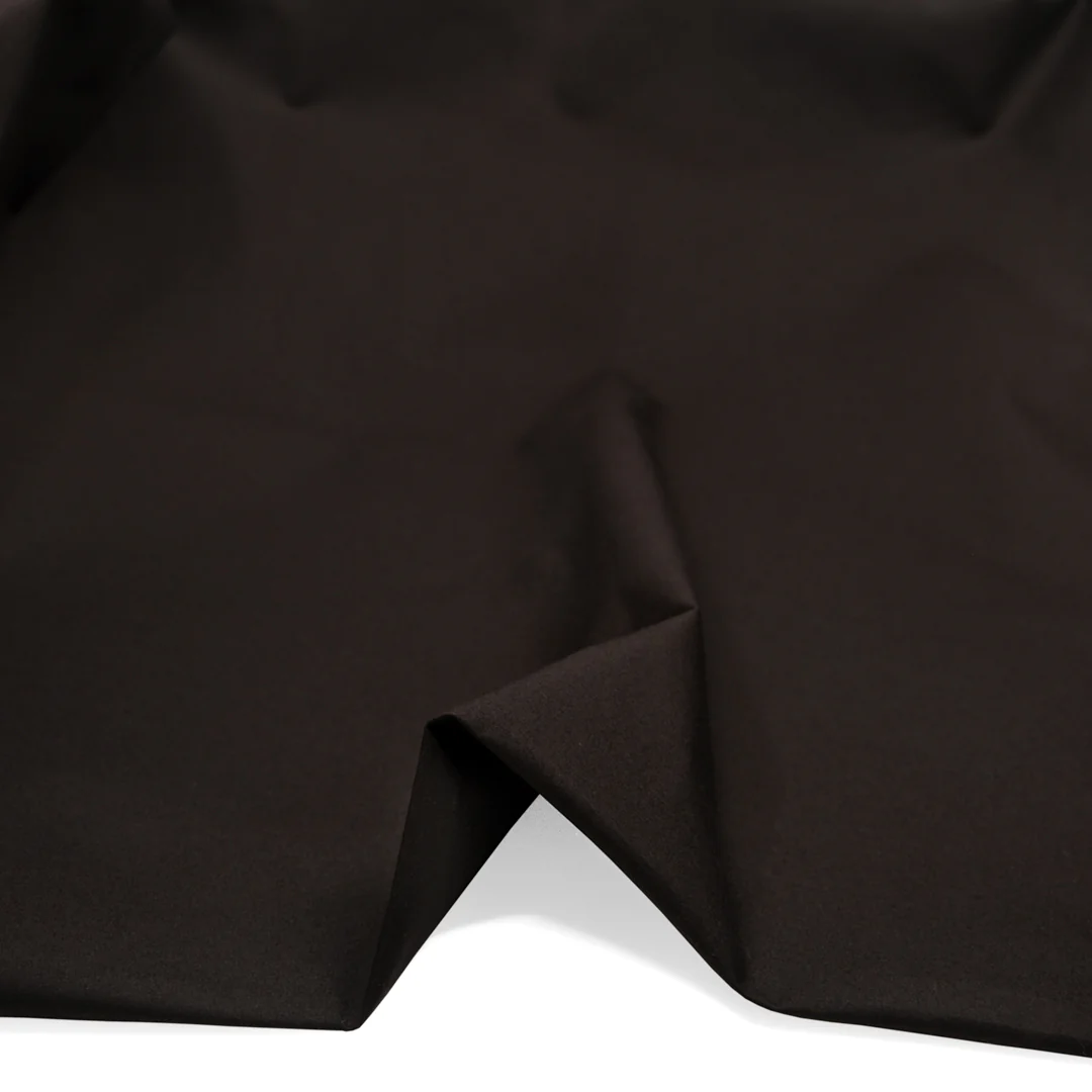 4.5oz Halley Stevenson Dry Waxed Cotton Poplin - Ganache - Image 2