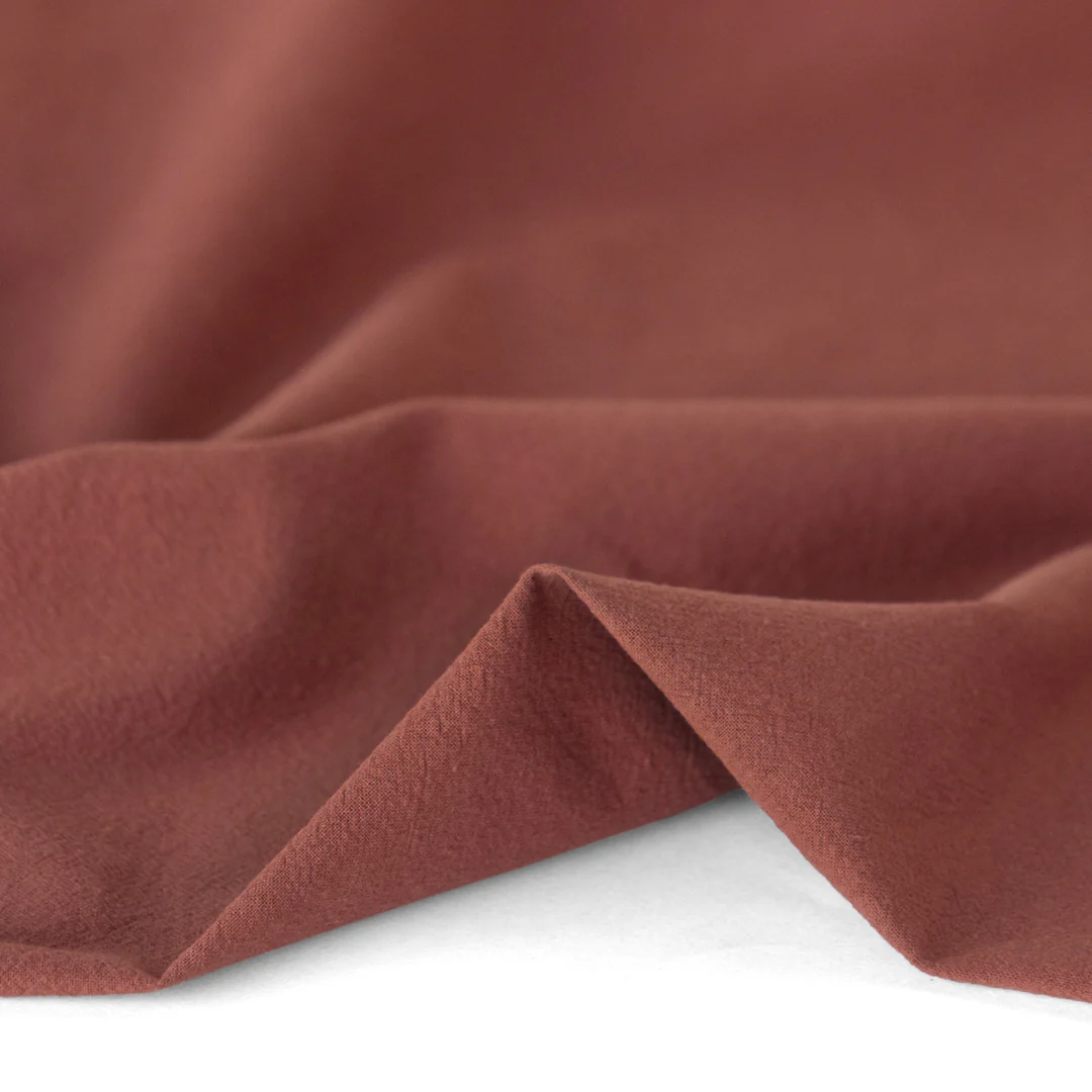 4.5oz Sandwashed Cotton - Deep Rosewood