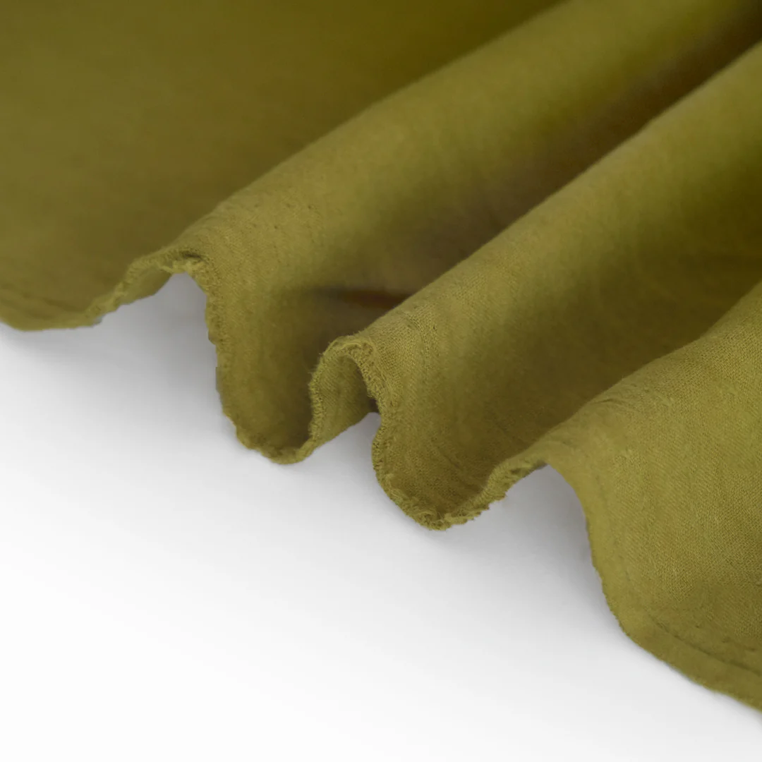4.5oz Sandwashed Cotton - Pesto - Image 3