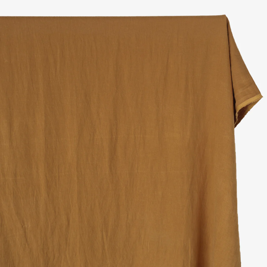 6.5oz Laundered Linen Twill - Caramel - Image 2
