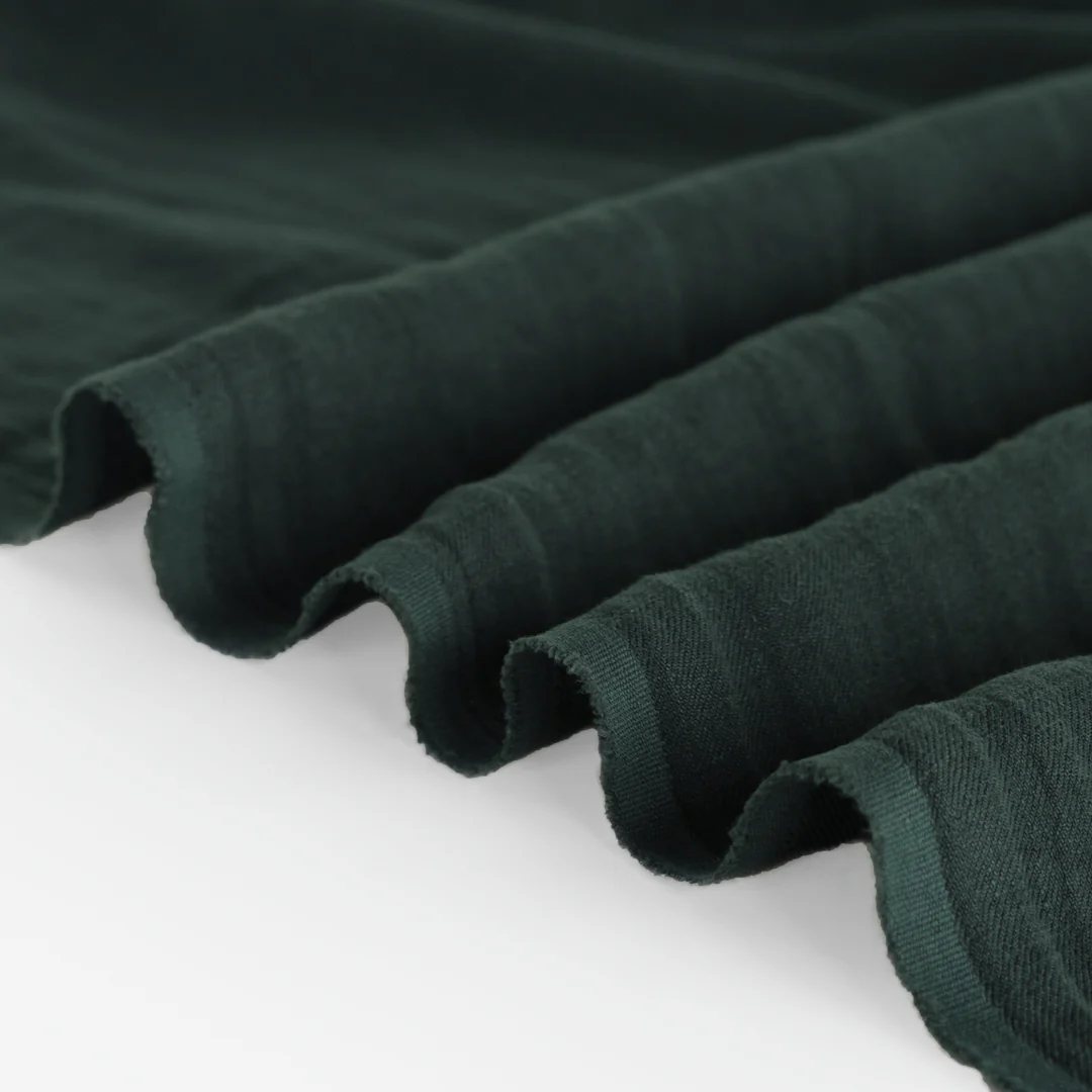 6.5oz Laundered Linen Twill - Midnight Spruce - Image 3