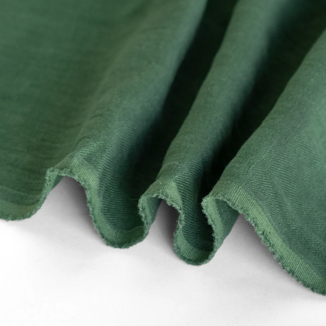 6.5oz Laundered Linen Twill - Pine - Image 2