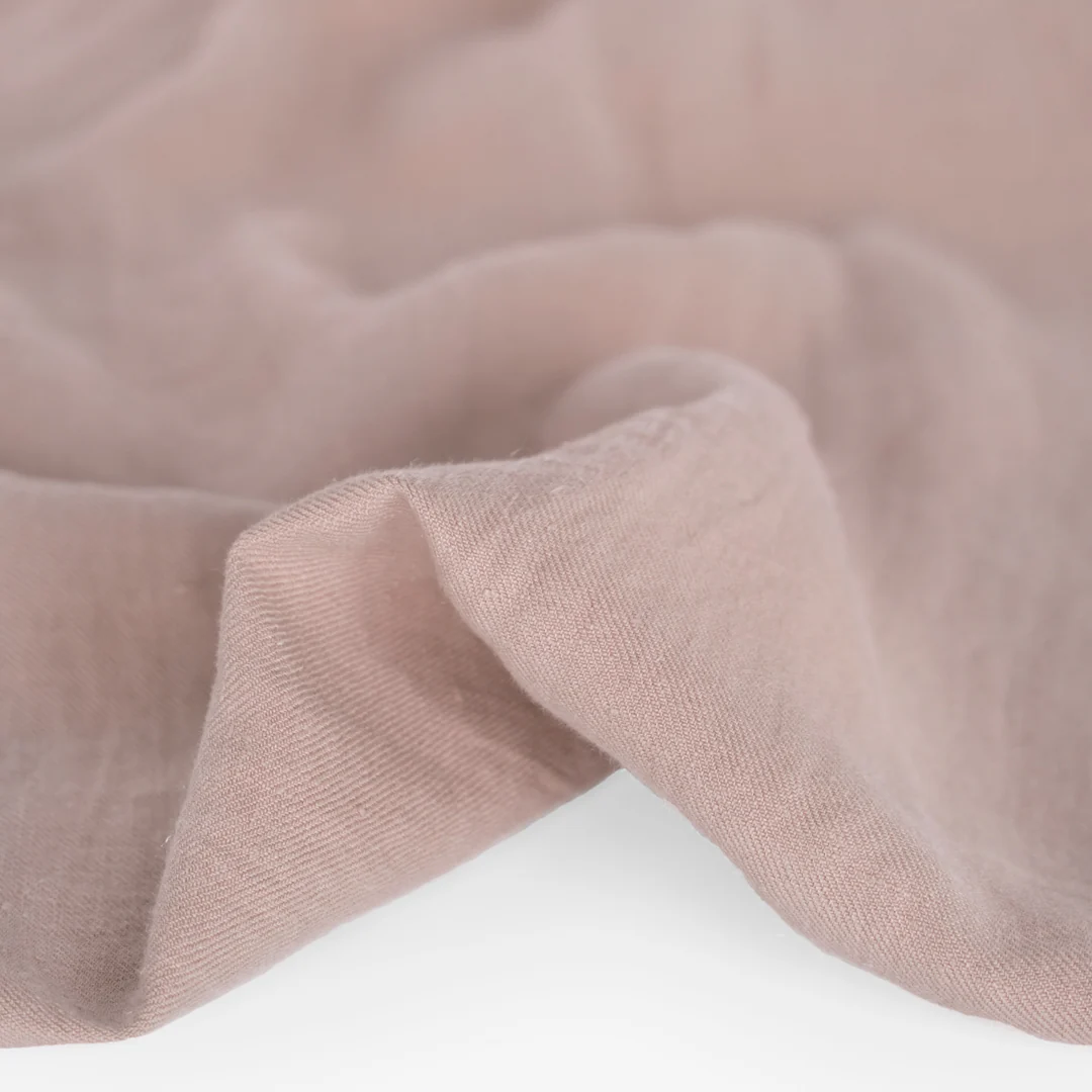 6.5oz Laundered Linen Twill - Quartz