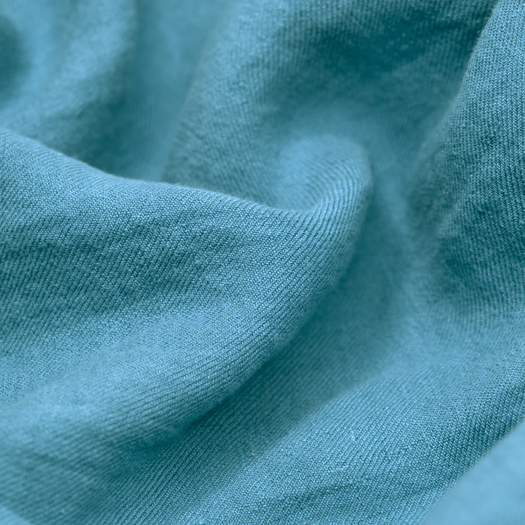 6.5oz Laundered Linen Twill - Waterfall