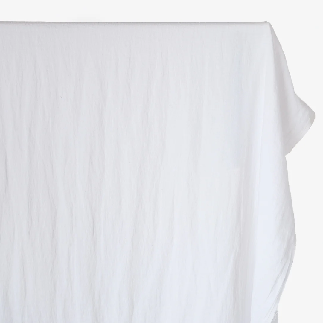 6.5oz Laundered Linen Twill - White - Image 2
