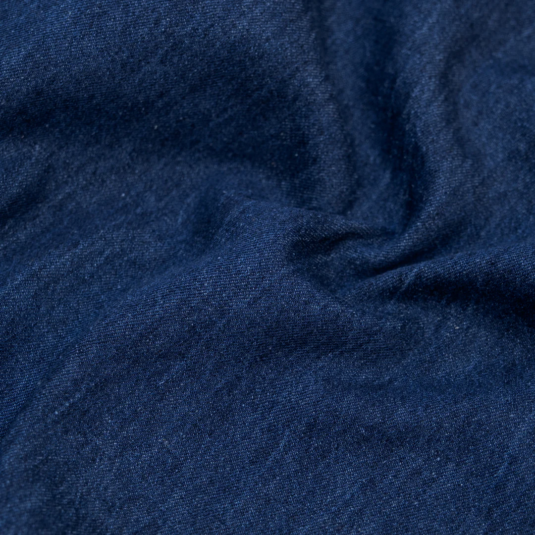 6oz Hemp & Organic Cotton Denim - Deep Indigo Blue