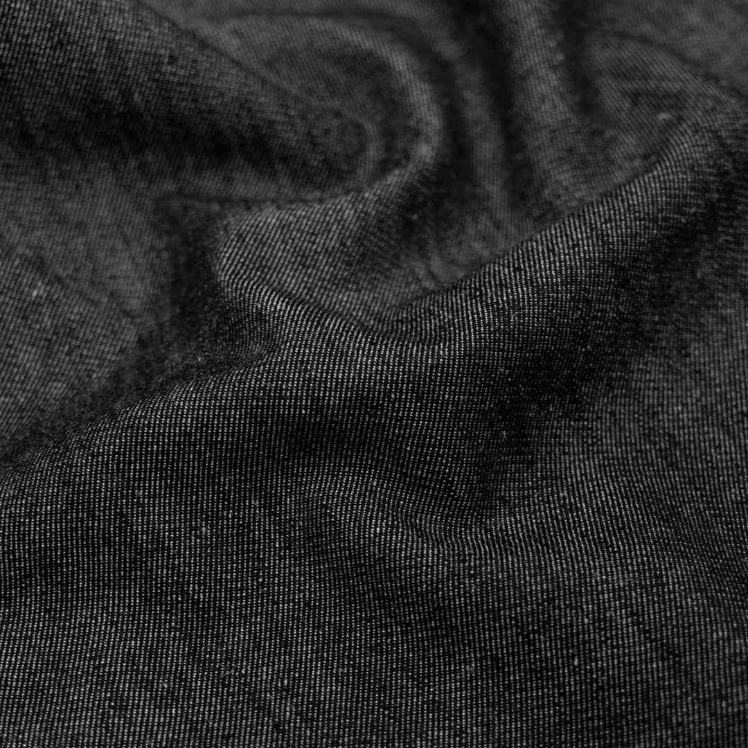 6oz Organic Cotton & Hemp Denim - Vintage Black