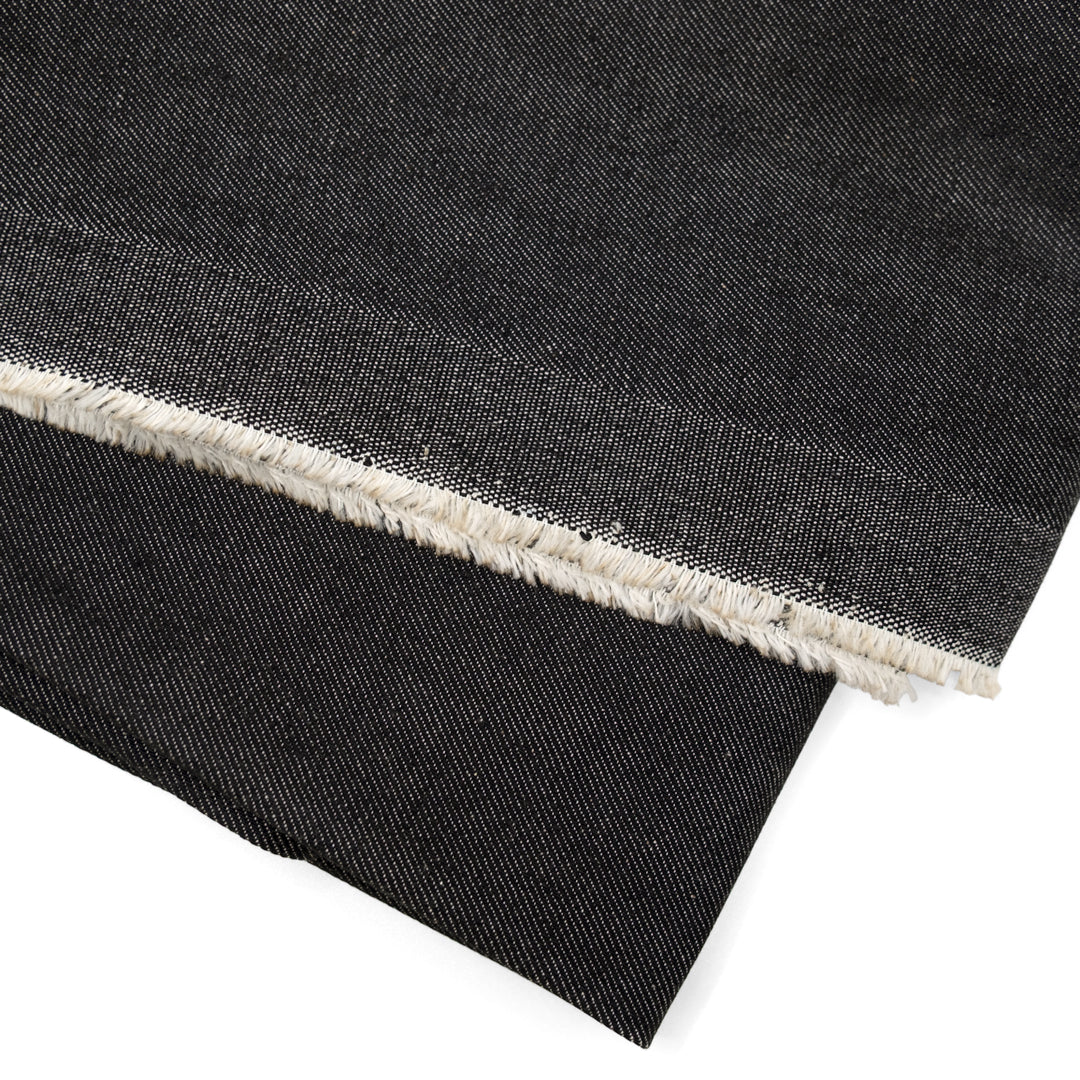 7.5oz Japanese Non-Stretch Denim - Vintage Black - Image 2