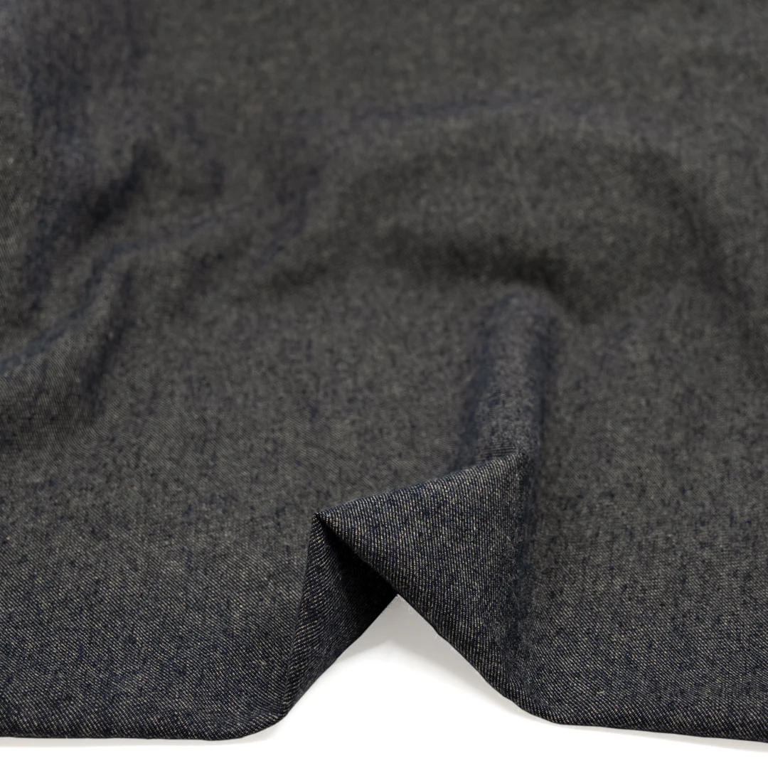 7.5oz Linen Cotton Chambray Denim - Nightshade - Image 3