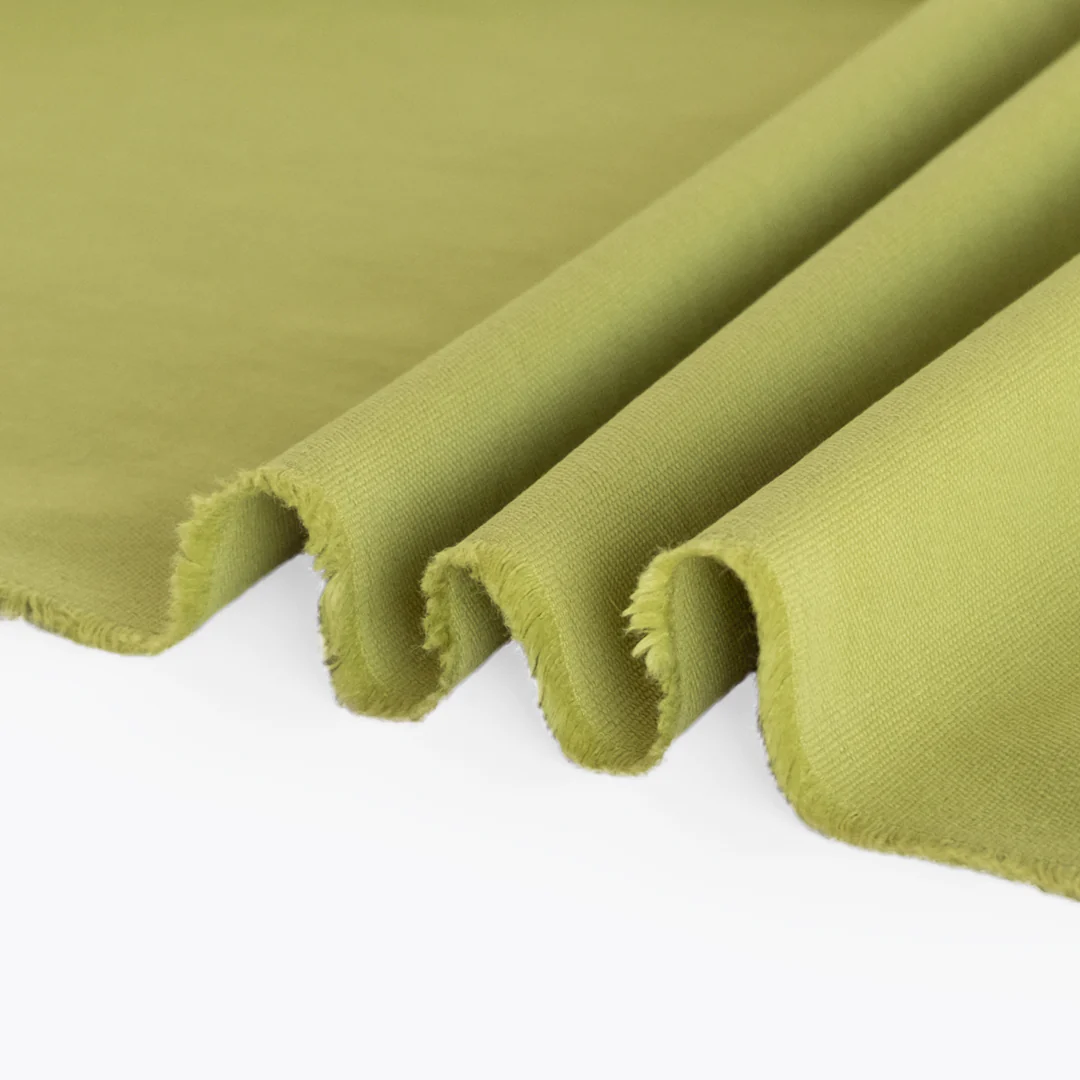 8.5oz Washed Cotton Canvas - Key Lime - Image 2
