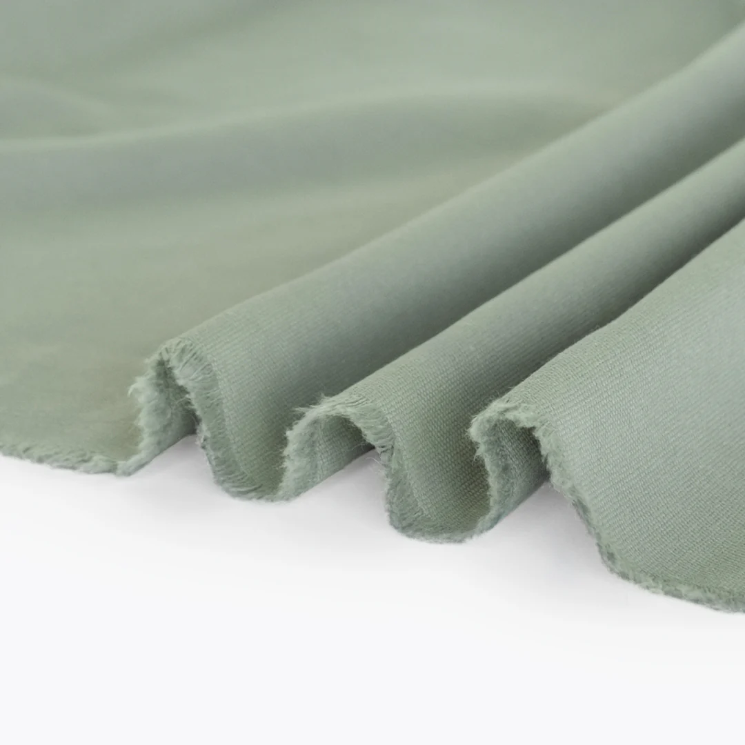 8.5oz Washed Cotton Canvas - Sea Glass - Image 2
