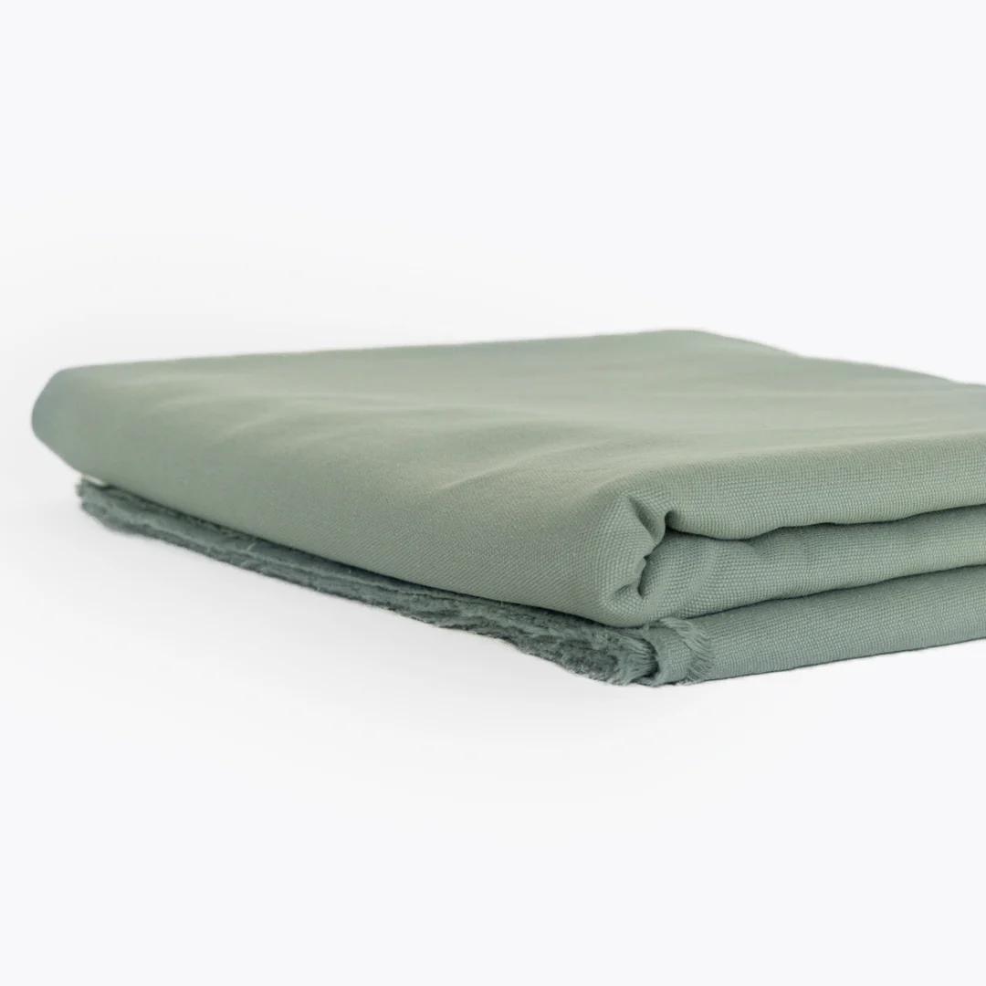 8.5oz Washed Cotton Canvas - Sea Glass - Image 3