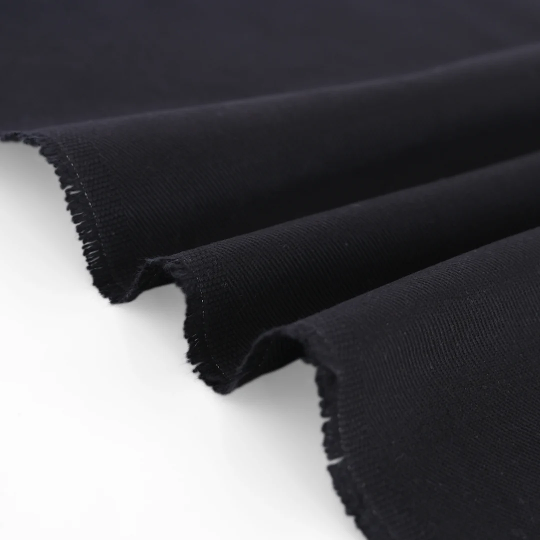 9oz Brushed Bull Denim - Black