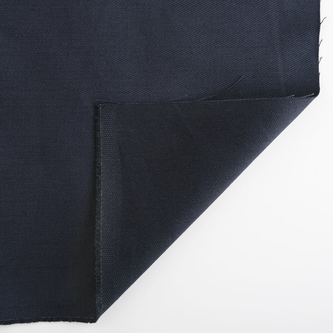 9oz Brushed Bull Denim - Midnight Navy - Image 4