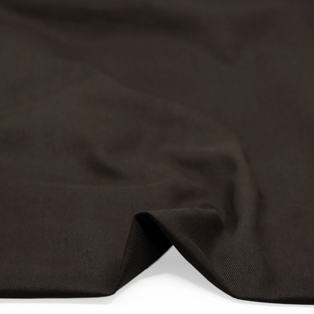 9oz Brushed Bull Denim - Molasses - Image 2