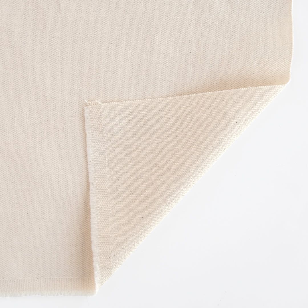 9oz Brushed Bull Denim - Natural - Image 5