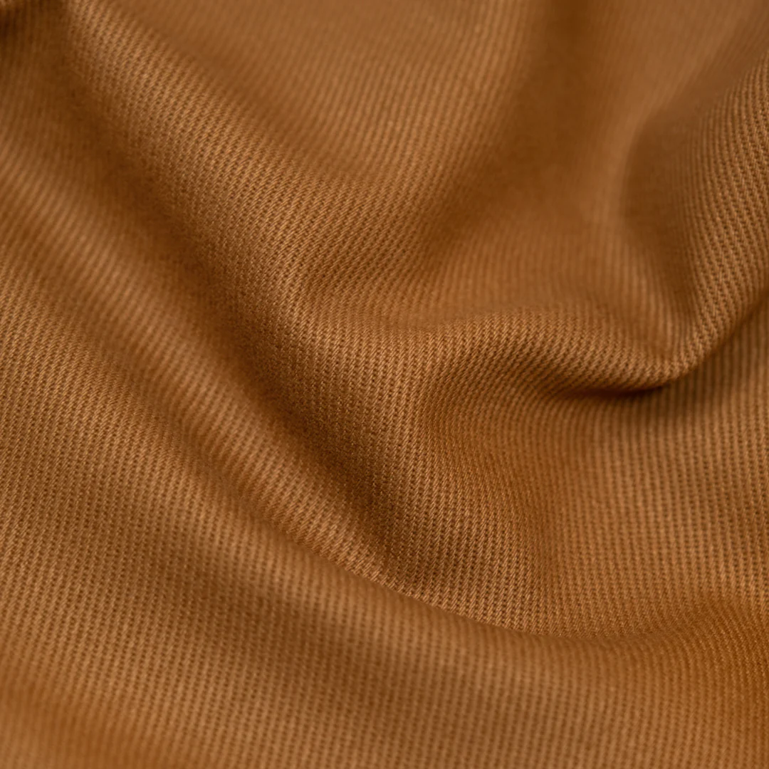 9oz Brushed Bull Denim - Teak