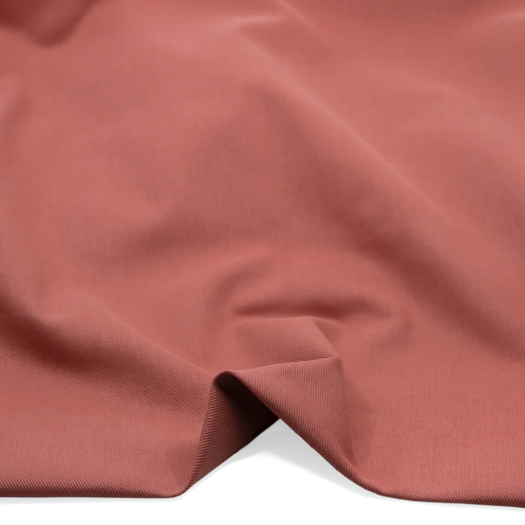 9oz Brushed Bull Denim - Wild Rose - Image 2