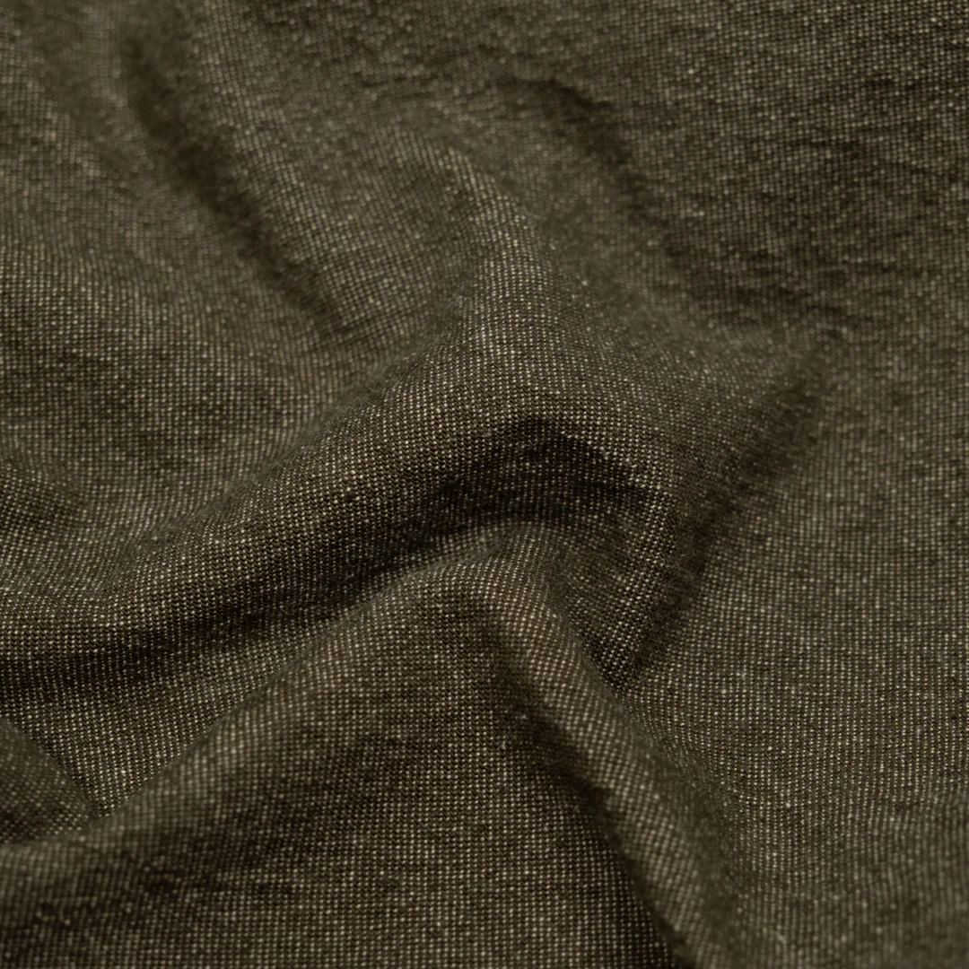 9oz Stonewashed Denim - Olive Drab