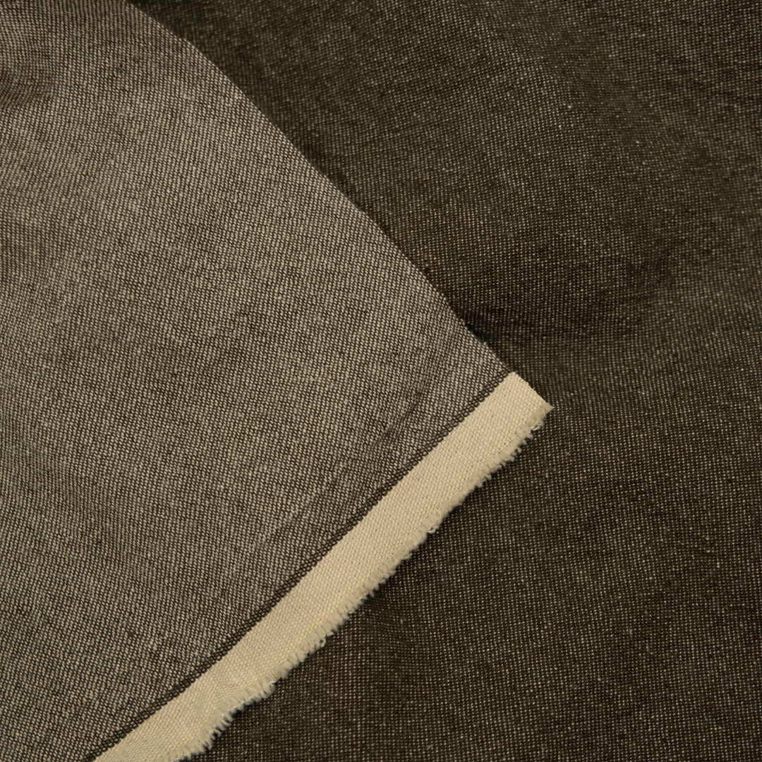 9oz Stonewashed Denim - Olive Drab - Image 2