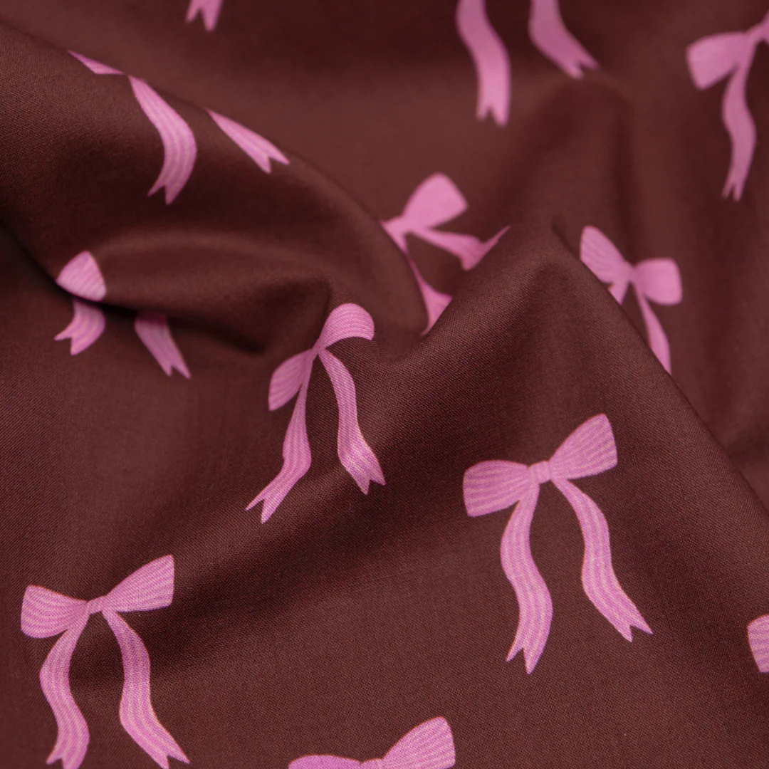 Adorn You Lightweight Cotton Lawn - Burgundy/Candy Pink - Image 3