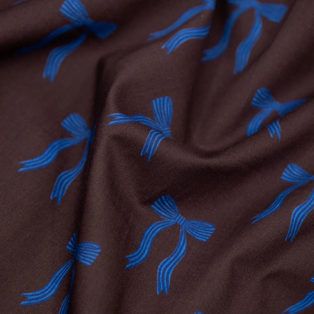 Adorn You Lightweight Cotton Lawn - Ganache/Lapis - Image 3