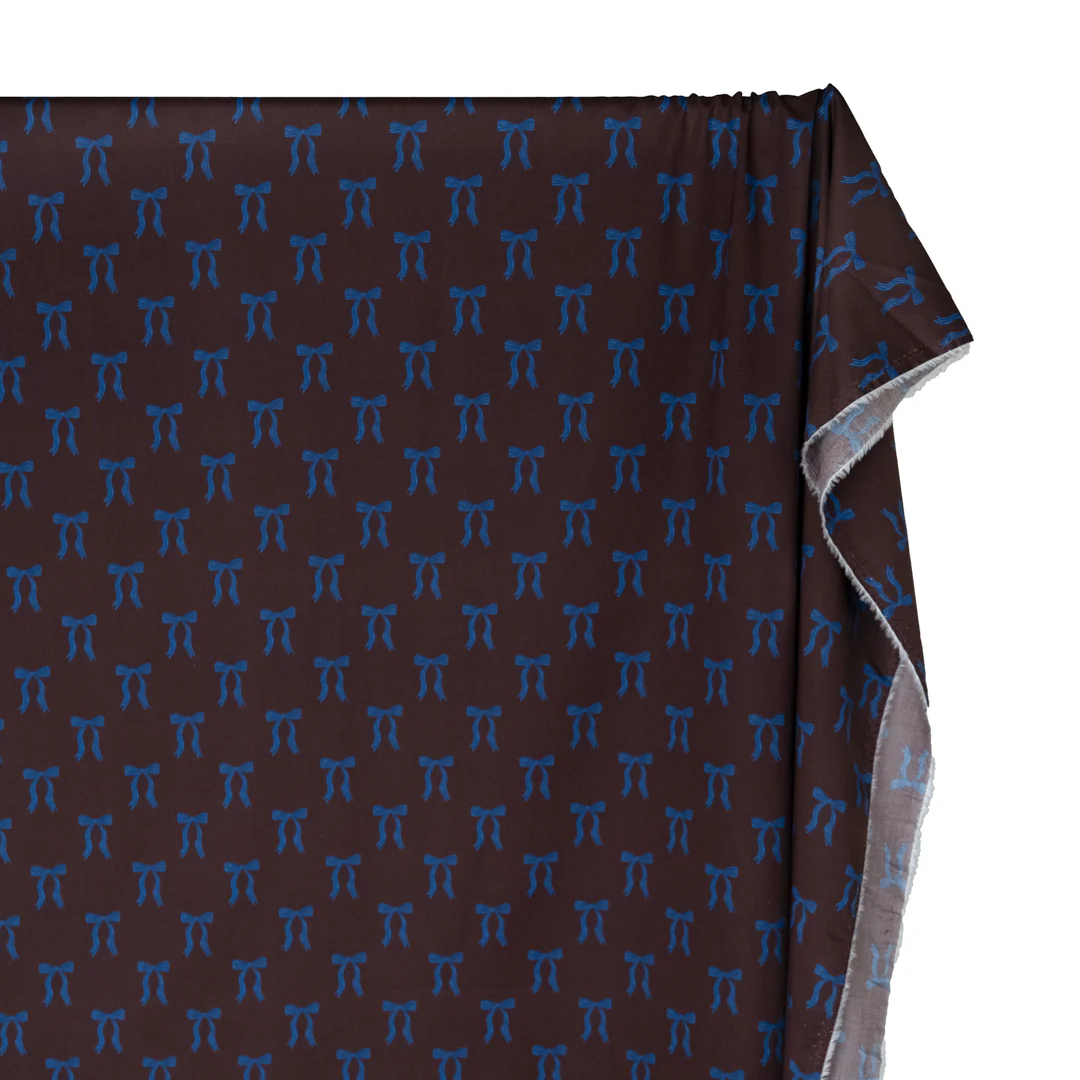 Adorn You Lightweight Cotton Lawn - Ganache/Lapis - Image 4