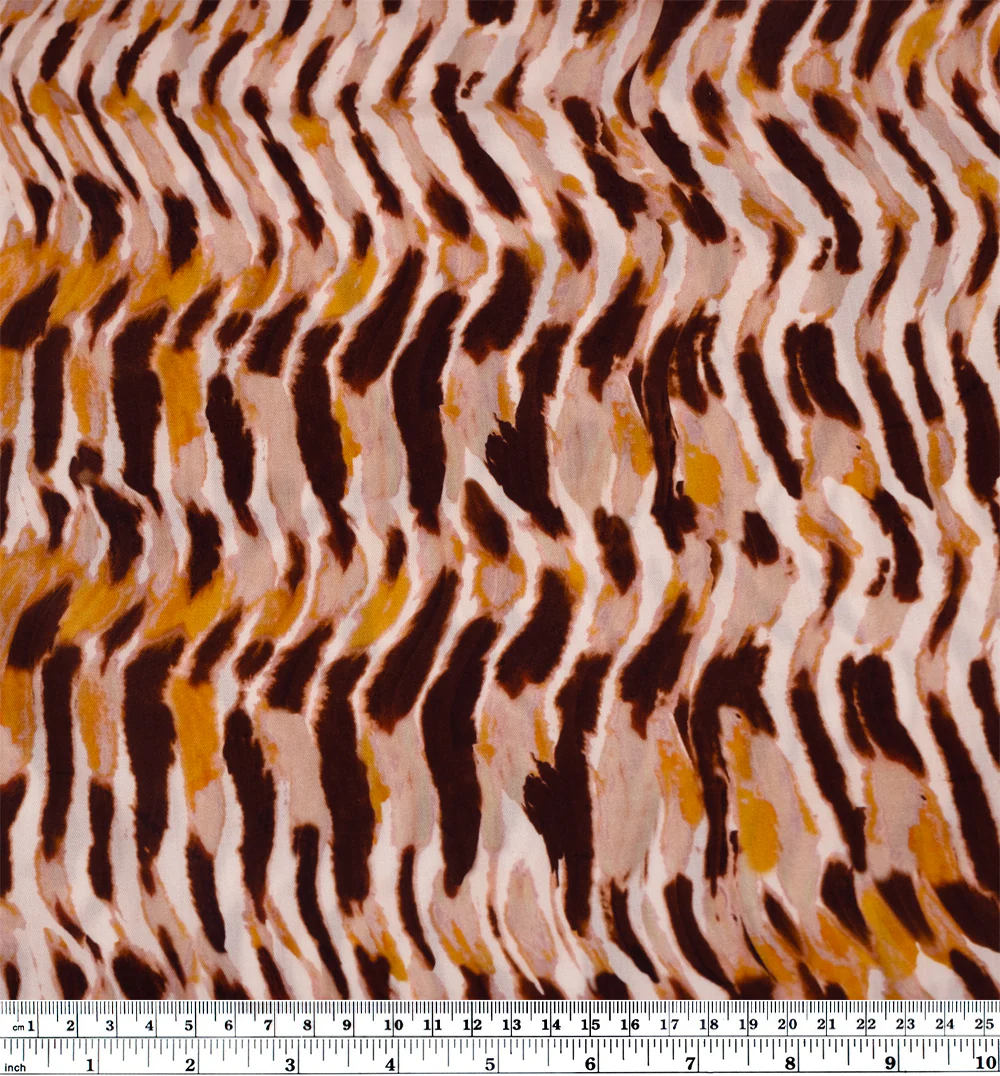 Agate Swirl TENCEL™ Lyocell Twill - Blush/Coffee Bean - Image 4
