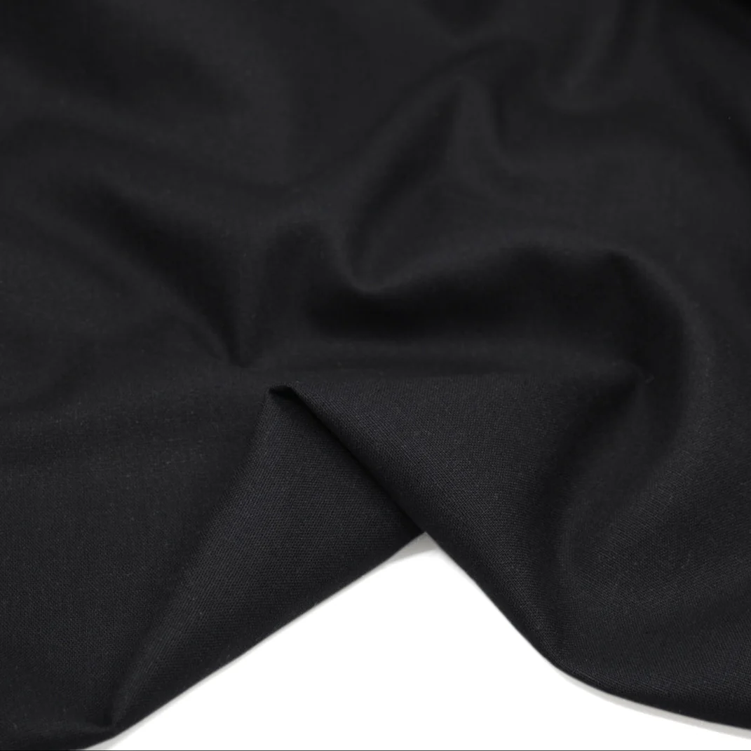 Airy Linen Viscose Blend - Black - Image 2
