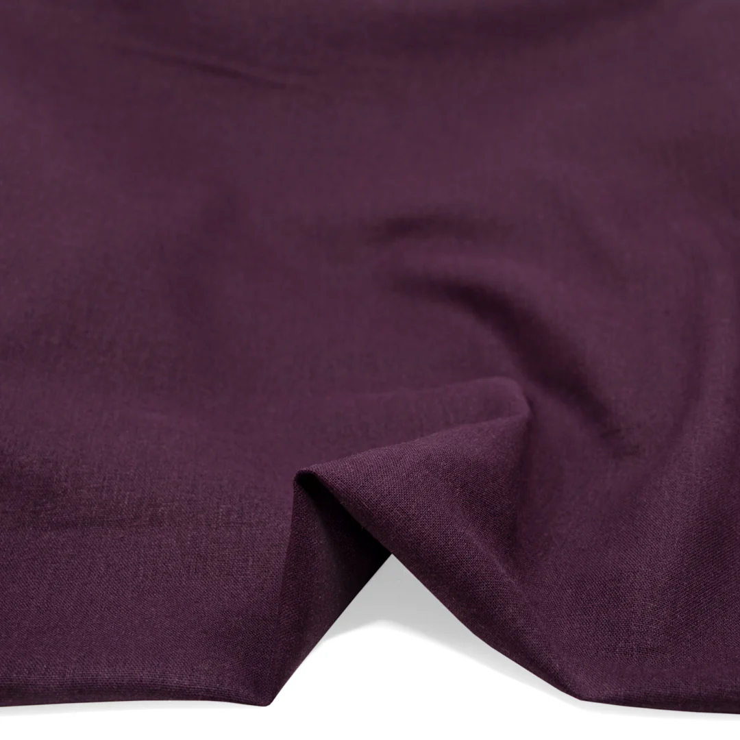 Airy Linen Viscose Blend - Boysenberry - Image 2