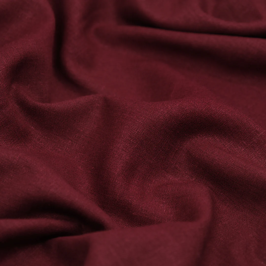 Airy Linen Viscose Blend - Cranberry