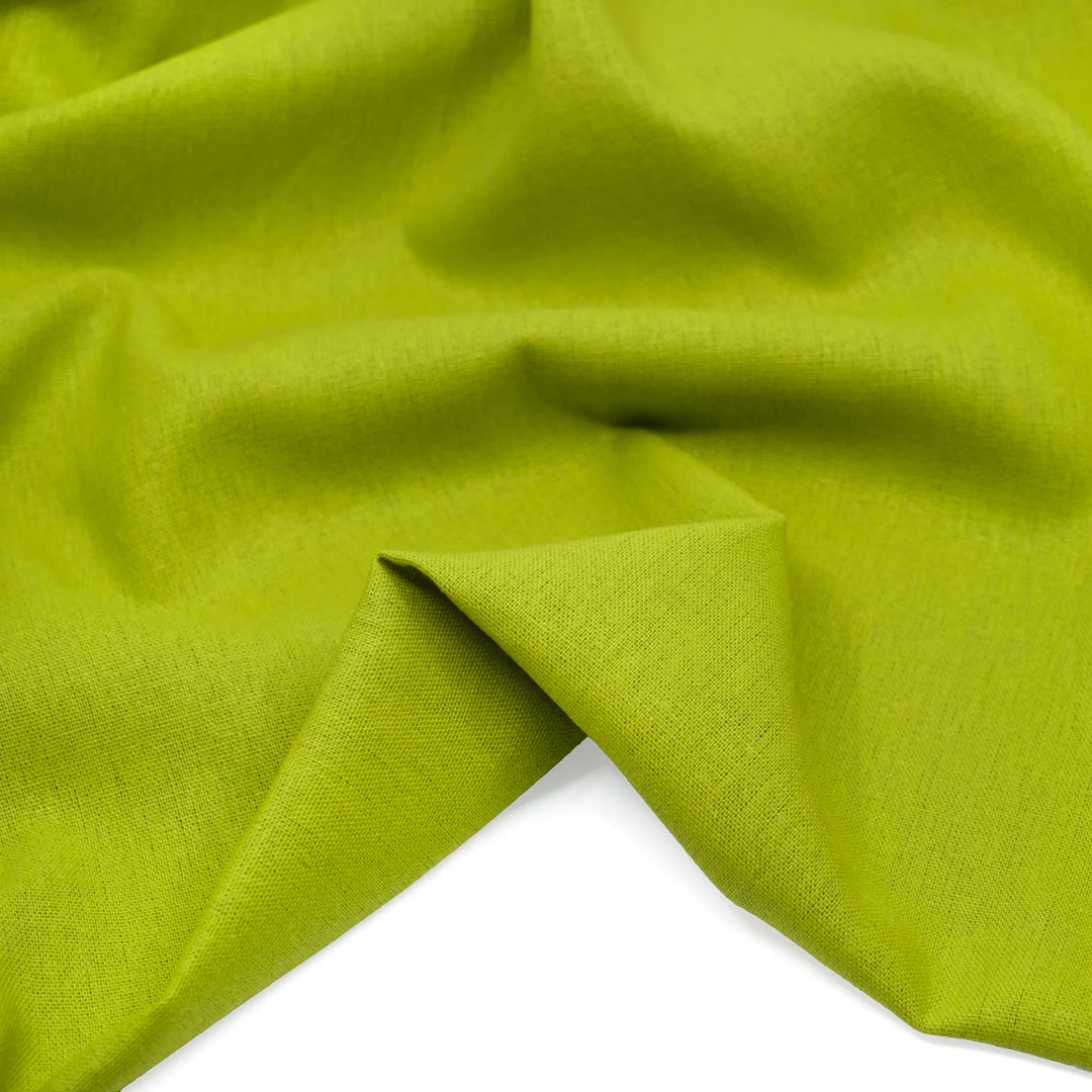 Airy Linen Viscose Blend - Electric Lime - Image 2