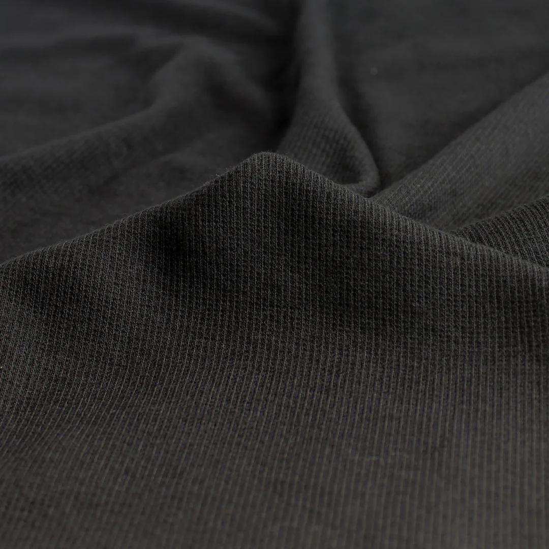Bamboo & Cotton 2x2 Ribbing - Black - Image 3