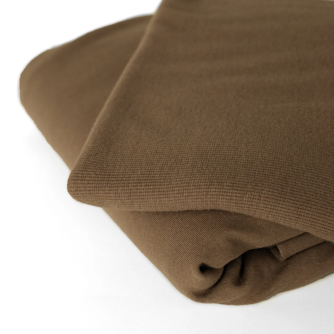 Bamboo & Cotton 2x2 Ribbing - Crimini - Image 2