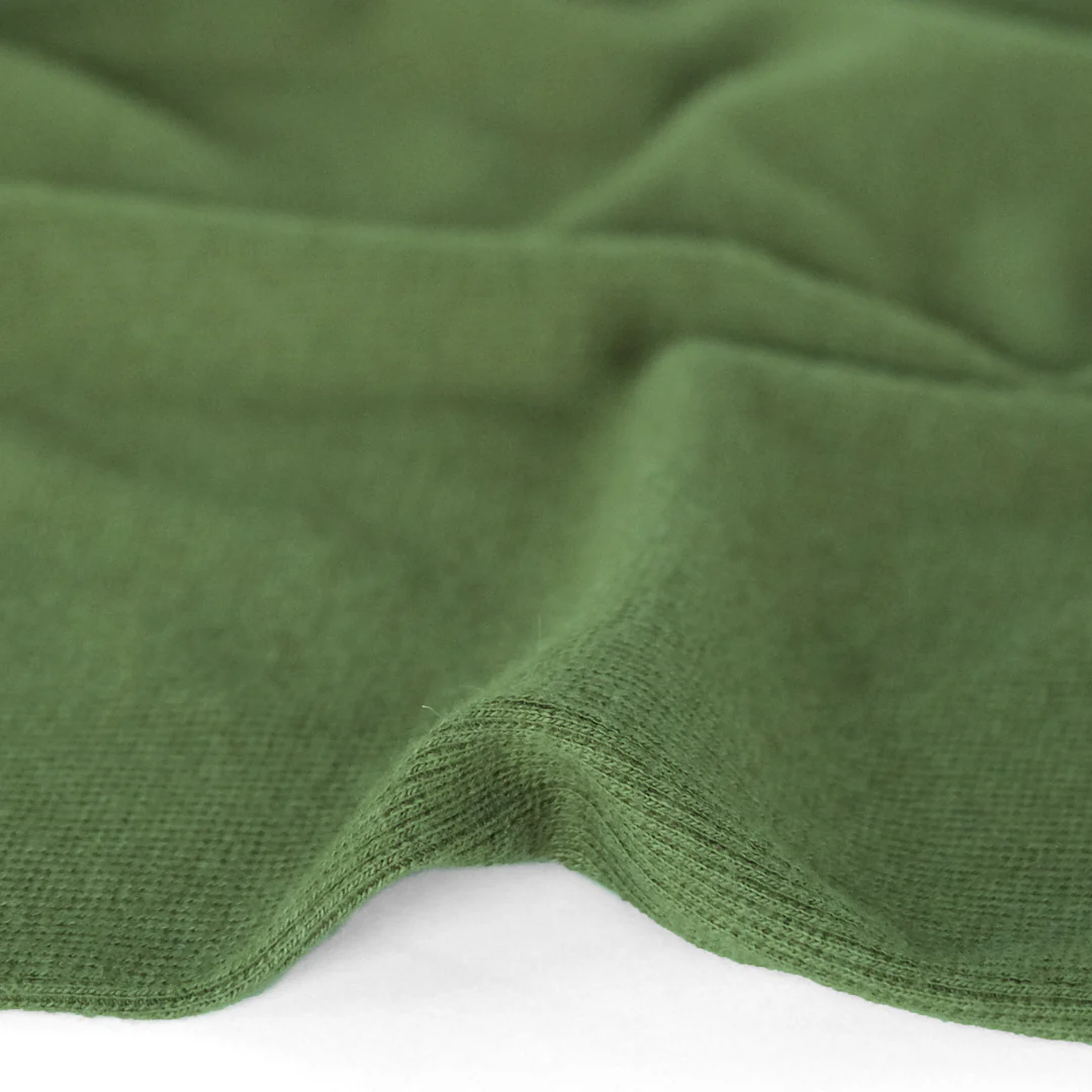Bamboo & Cotton 2x2 Ribbing - Grass