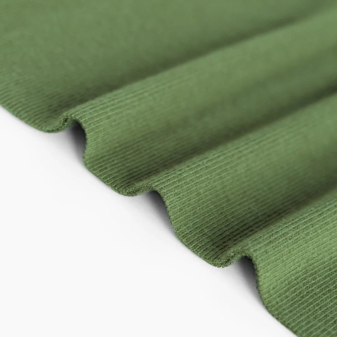 Bamboo & Cotton 2x2 Ribbing - Grass - Image 3