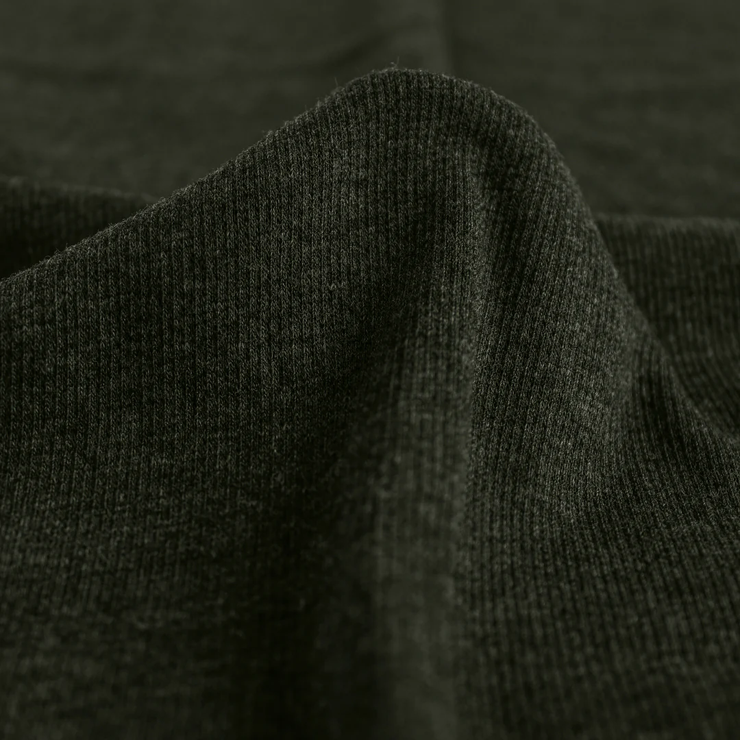 Bamboo & Cotton 2x2 Ribbing - Heather Forest - Image 2