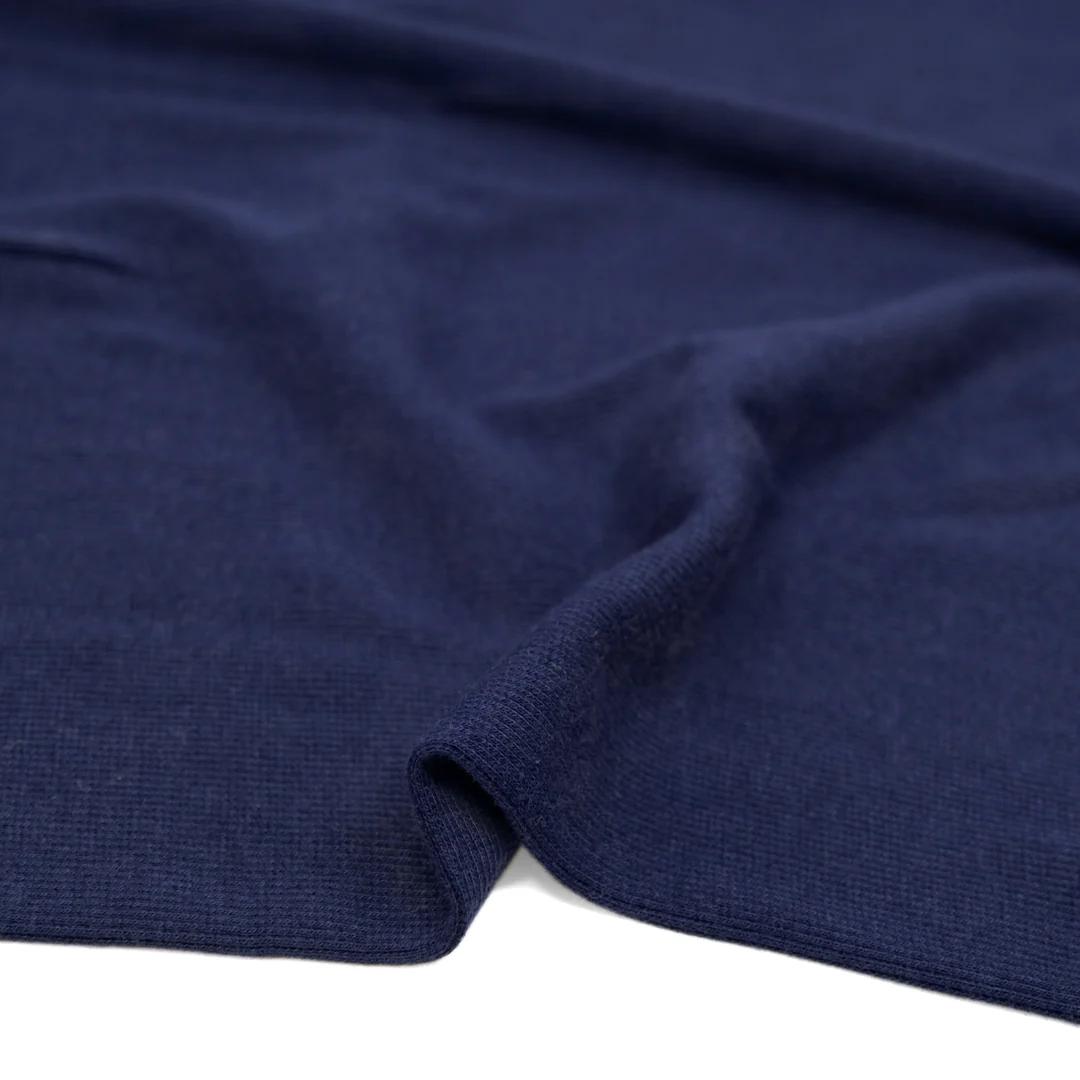 Bamboo & Cotton 2x2 Ribbing - Midnight Blue