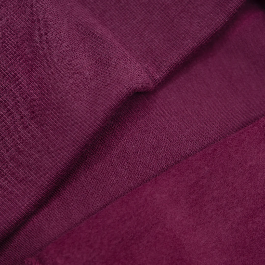 Bamboo & Cotton 2x2 Ribbing - Port - Image 2