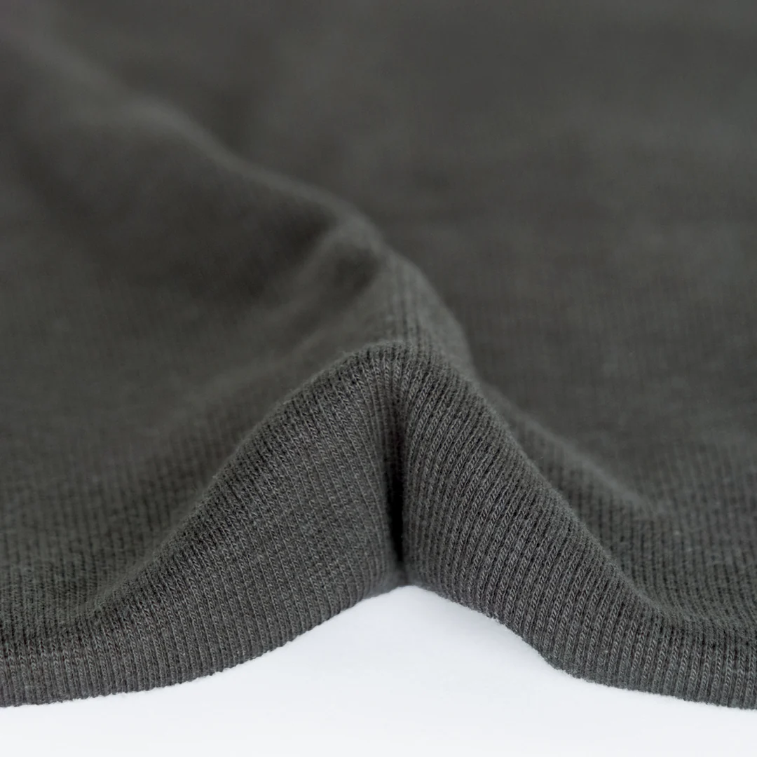 Bamboo & Cotton 2x2 Ribbing - Slate