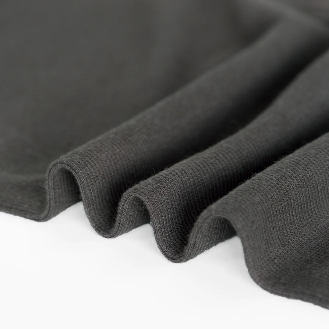 Bamboo & Cotton 2x2 Ribbing - Slate - Image 3