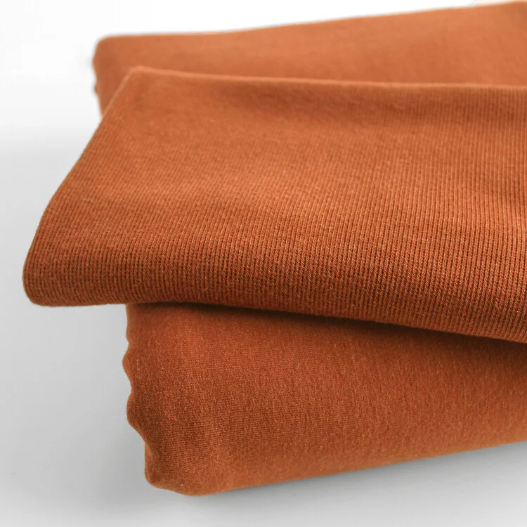Bamboo & Cotton 2x2 Ribbing - Terracotta - Image 2